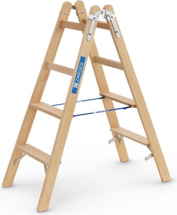 Produktbild Zarges Stehleiter Holz Crestastep B 2 x 4 Stufen (Gerüst, 125 cm)