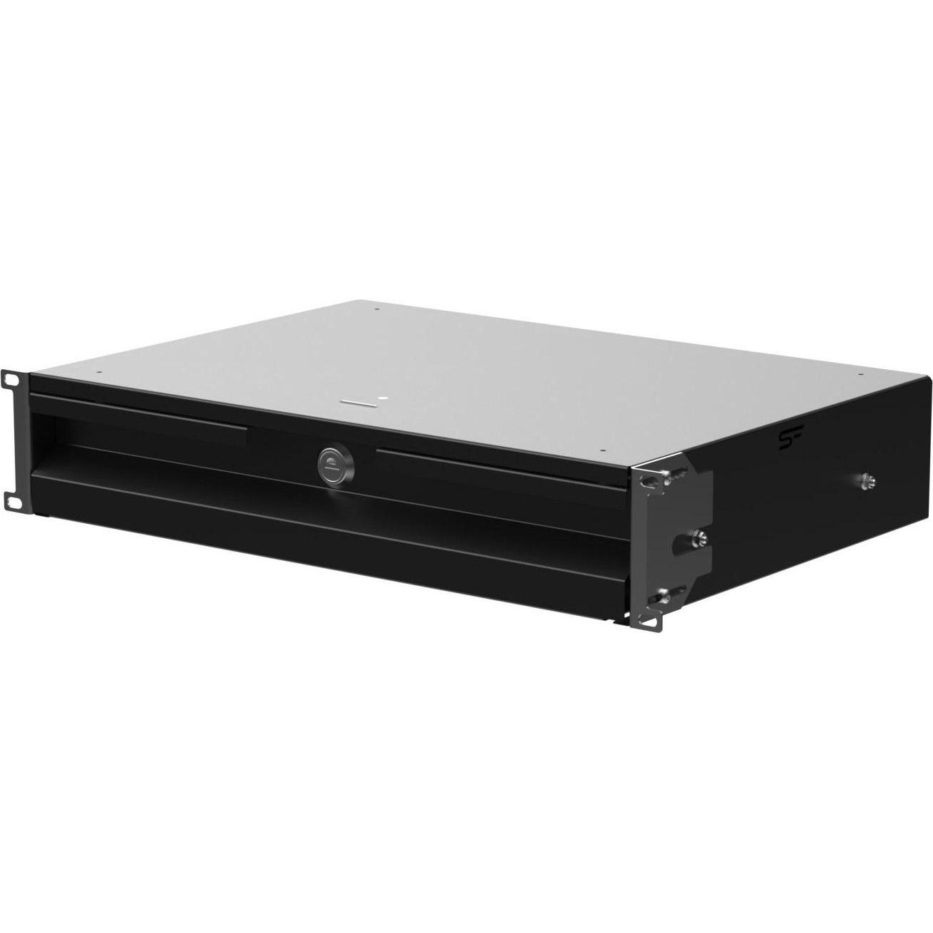 Stalflex Cassetto rack 19" 2U nero RD19-2U-320B, Accessori per armadio rack, Nero