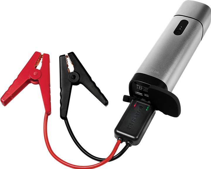 Actual product image LogiLink Powerbank 2xUSB-A,car jump start,metalgr (10000 mAh, 10 W, 37 Wh)