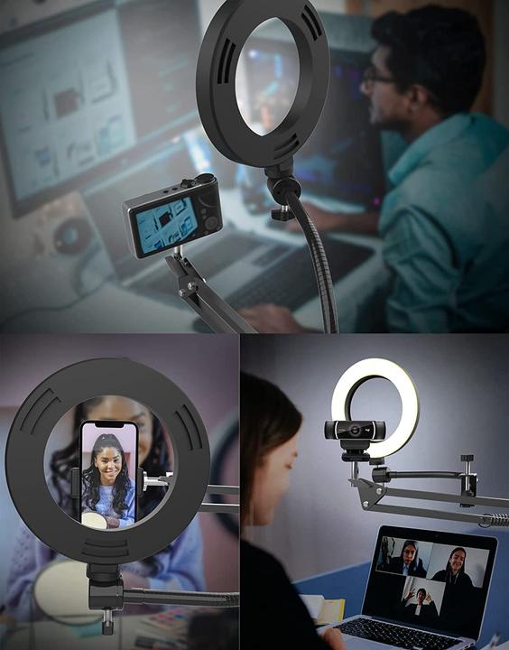 Actual product image Pozliv Overhead Tripod Mobile with Ring Light