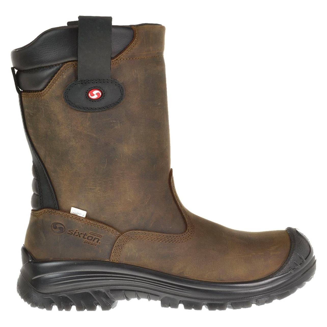 Sixton, Werkschoenen, Peak Werklaars Ranch S3 Bruin/Zwart Maat 43 (S3, 43)