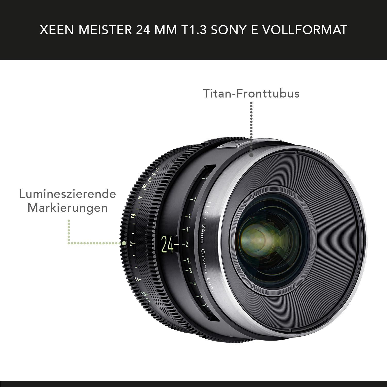 Thumbnail - Samyang XEEN Meister 24mm T1.3 (Sony E, Vollformat), Objektiv, Schwarz