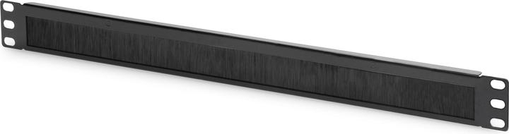 Produktbild Digitus 1HE Kabelburstenleiste 44x483x11 mm Burstenoffnung 27x423 mm Farbe Schwarz RAL 9005