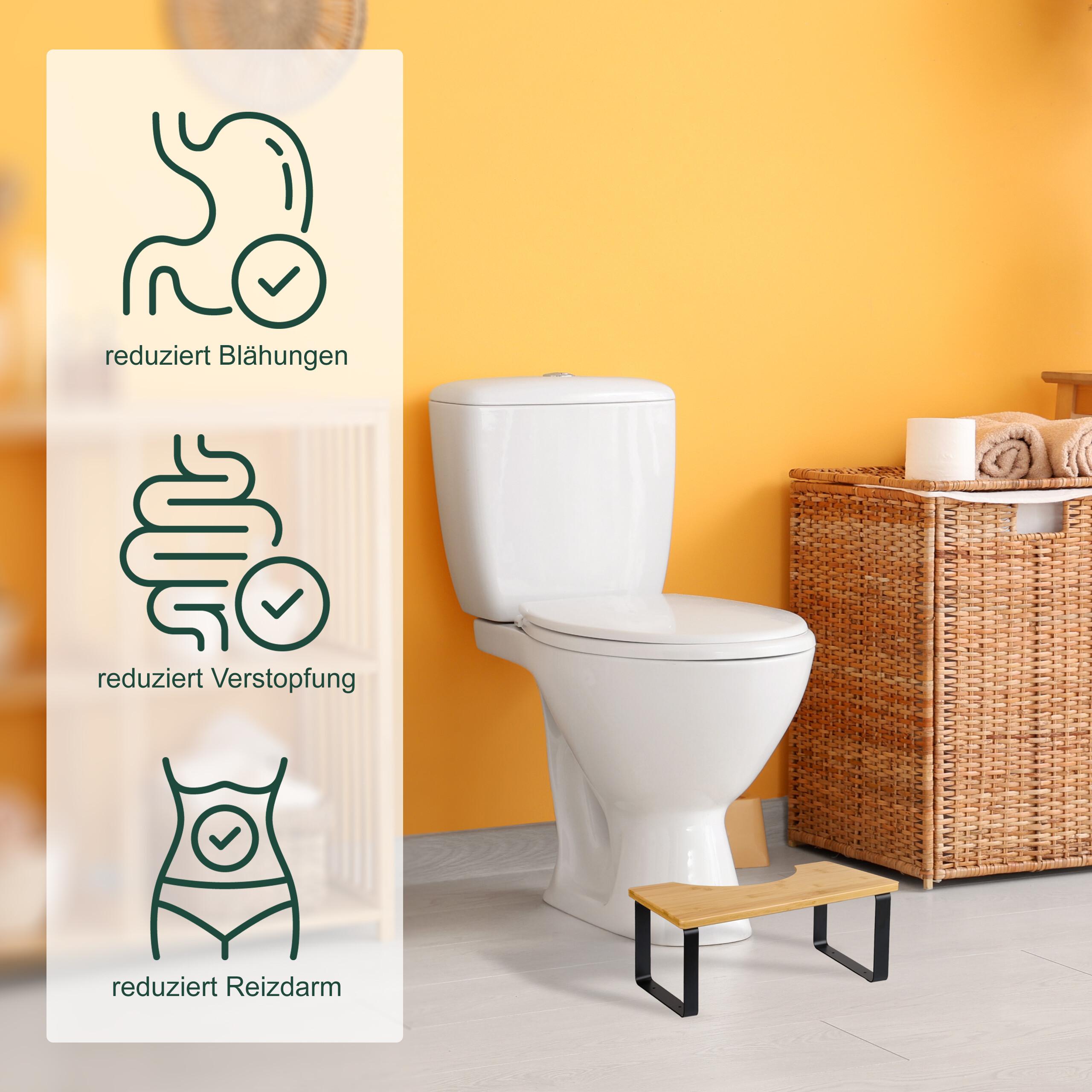 Thumbnail - Relaxdays, Hocker + Pouf, Toilettenhocker