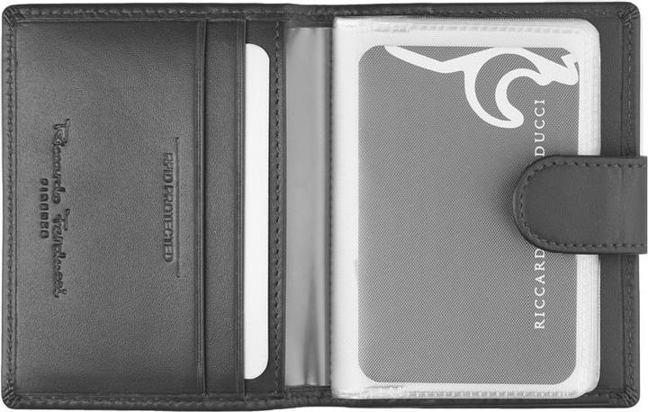 Actual product image Riccardo Ferducci Credit card case w safety closure, RFID
