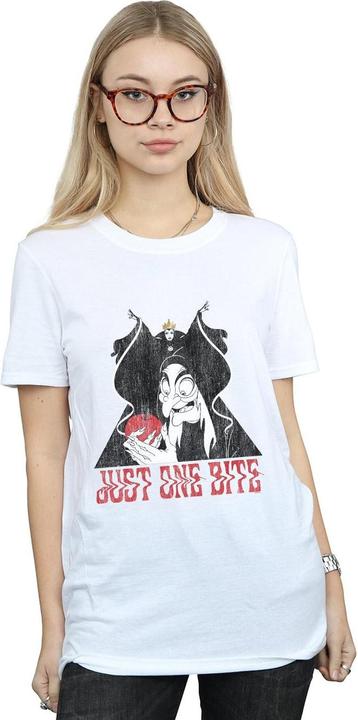 Actual product image Disney Womens/Ladies Snow White Just One Bite Cotton Boyfriend T-Shirt (L)