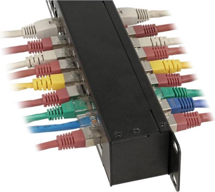 Produktbild Delock 19″ Kupplungs-Patchpanel 24 Port Cat.6