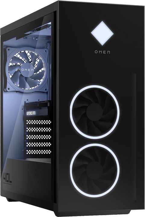 Image du produit HP Omen 40L GT21-0430nz RTX 3060 Ti (AMD Ryzen 5 5600G, 16 Go, 1000 Go, GeForce RTX 3060 Ti)