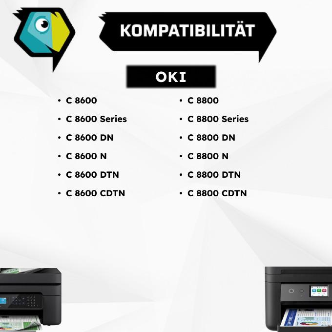 Actual product image Inkadoo Drum compatible with OKI 43449014 / C8600 Image Drum, magenta Magenta (M)