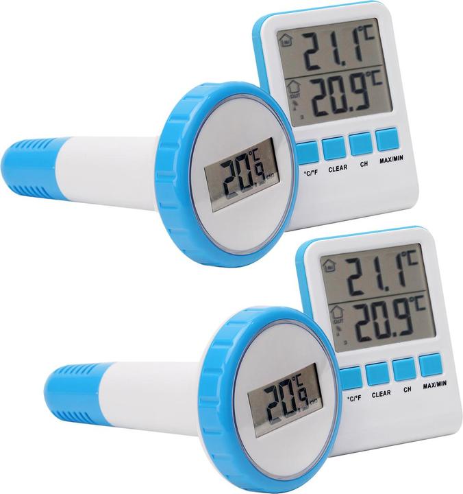 Actual product image Casativo Set of 2 digital pond and pool thermometers with LCD, IPX8