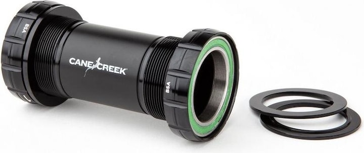 Actual product image Cane Creek Hellbender 70 BSA30 bottom bracket, stainless steel, thread fit, 24mm, 68/73mm, black