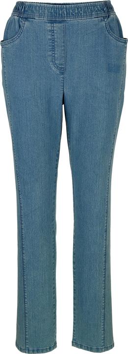 Actual product image Meyermode Jeans, Slim Fit, Ziernaht, 4-Pocket, Elastikbund (40)