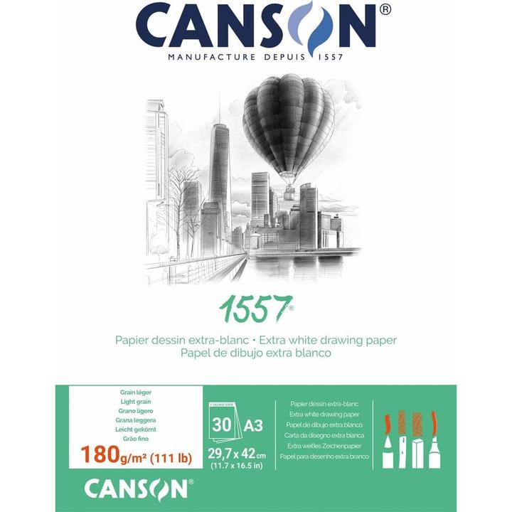 Actual product image Canson 1557 (A3, Plain, Soft cover)