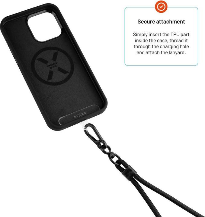 Image du produit Fixed Lanyard universel pour téléphone portable, noir