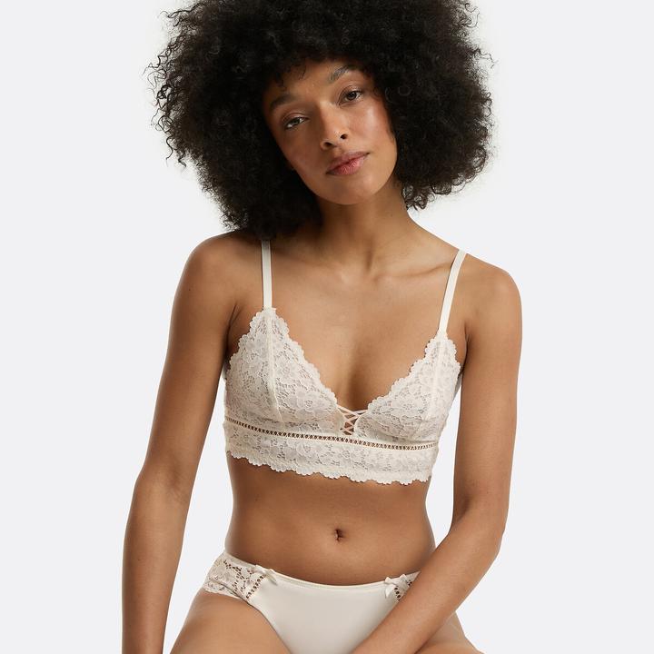 Actual product image La Redoute Collections Lace underwired triangle bra (65 A)