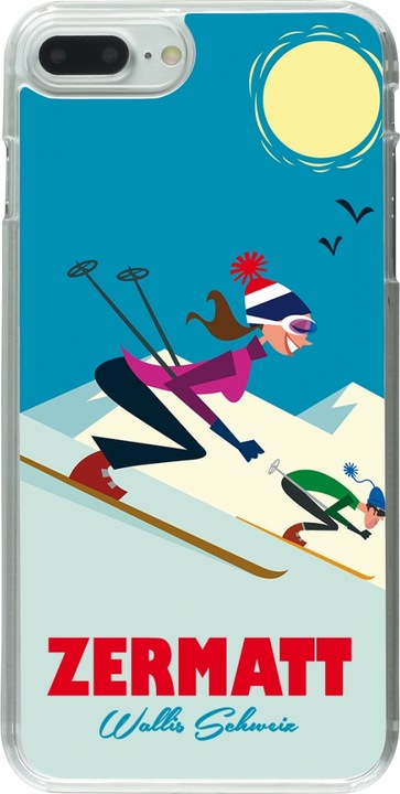 Actual product image PhoneLook Cover transparent Zermatt Ski Downhill (Apple iPhone 7 Plus)