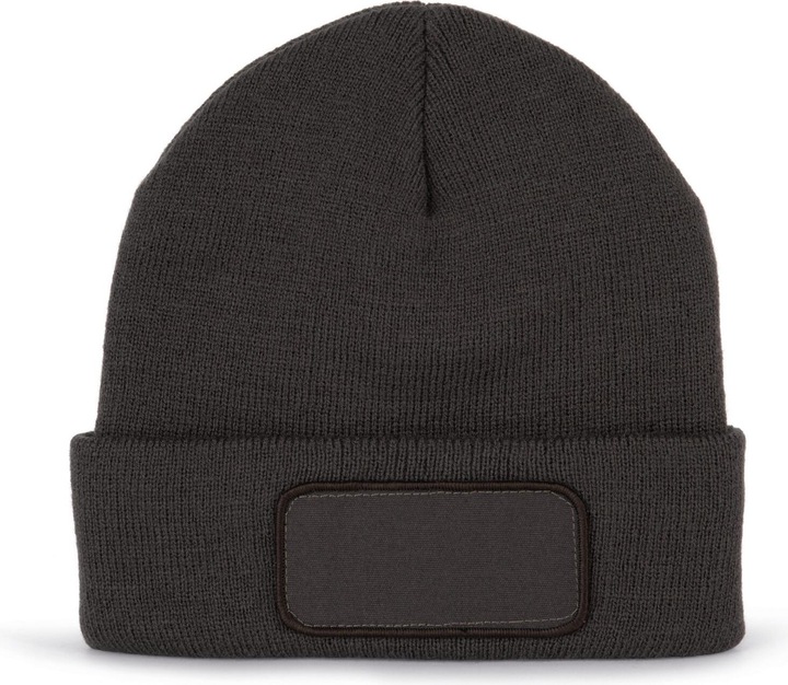 Actual product image K-up Beanie with patch and thinsulate lining