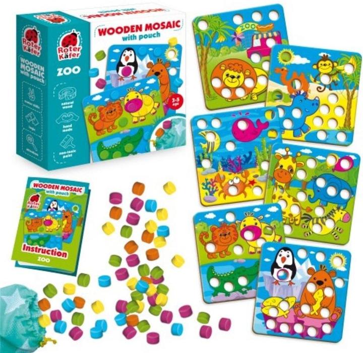 Immagine prodotto Gioco educativo Mosaico di legno - Zoo