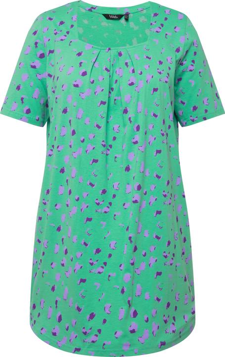 Produktbild Ulla Popken Longshirt, Fleckenmuster, Carree-Ausschnitt, Halbarm (42, 44)