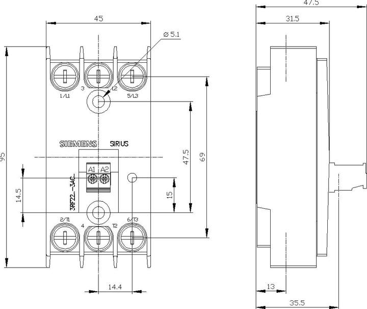 Productafbeelding Siemens 3RF2255-3AC45