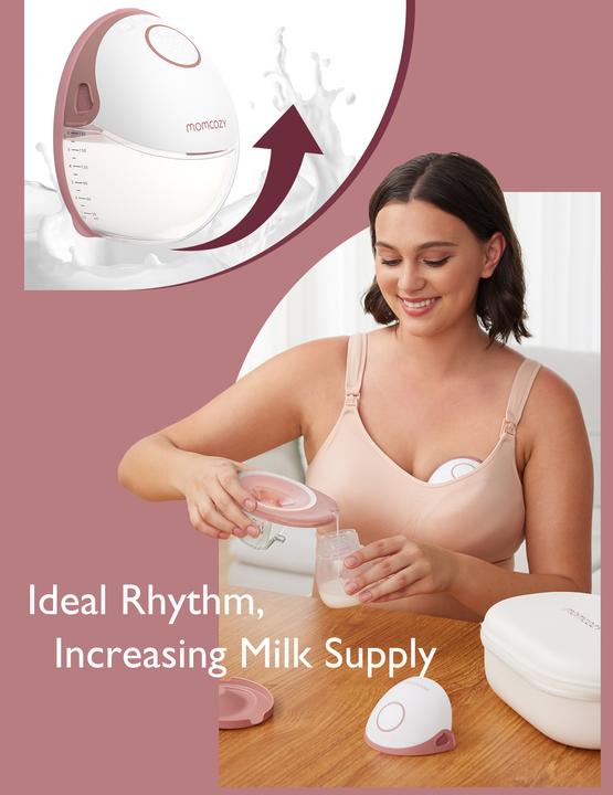 Immagine prodotto Momcozy Tiralatte M6 Hands-free rosso Confezione singola