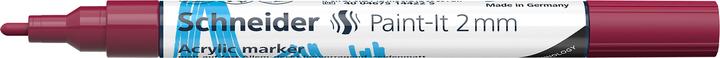 Valeurs nutritives et ingrédients Schneider Marqueur acrylique Paint-It 310 2mm bordeaux (1 x)