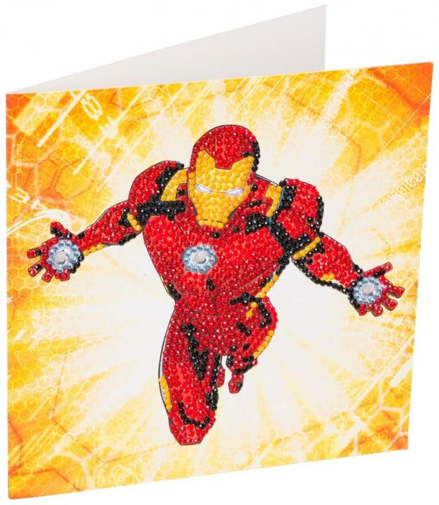 Actual product image Craft Buddy Ironman, card 18x18cm Crystal Art