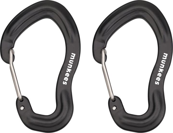 Immagine prodotto Munkees Karabiner mit Drahtschnapper 2er Pack