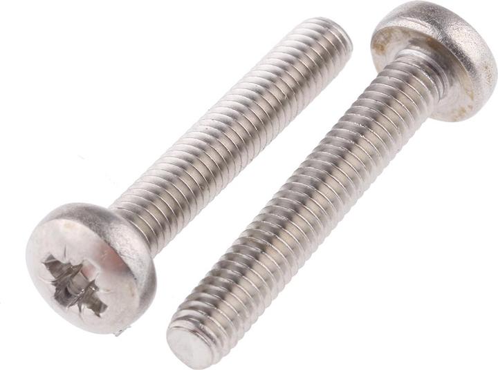 Produktbild RS PRO Schrauben Linsenkopf A4 Kreuz M4x25mm