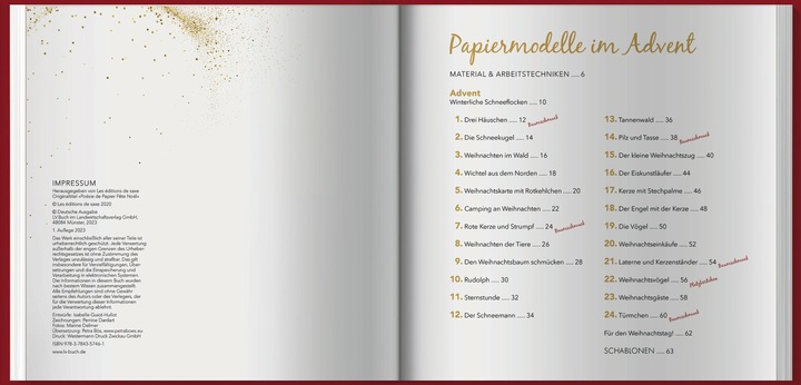 Produktbild Weihnachtliches aus der Papierwerkstatt (Deutsch, Isabelle, Guiot-Hullot, 2023)