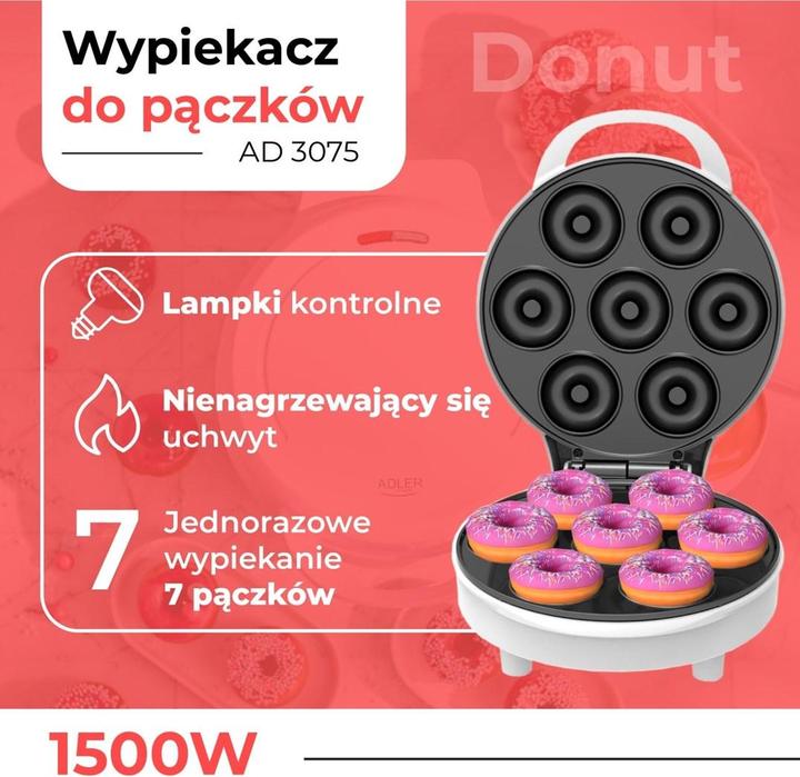 Produktbild Adler Donut Maker | AD 3075 | Donut Maker | 1500 W