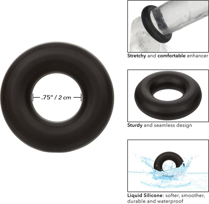 Produktbild CalExotics California Exotics - Alpha Prolong Medium Ring Schwarz (2 cm)