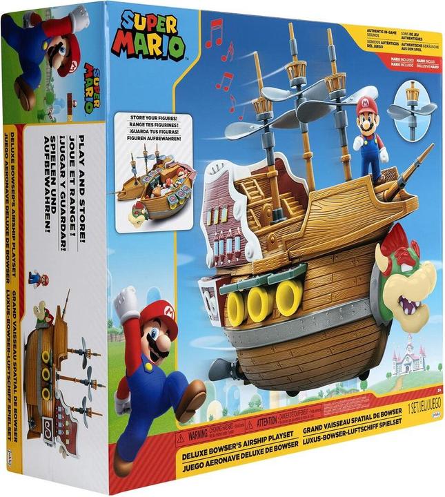 Produktbild Jakks Pacific Super Mario 2.5 Inch Deluxe Bowser"s Ship Playset