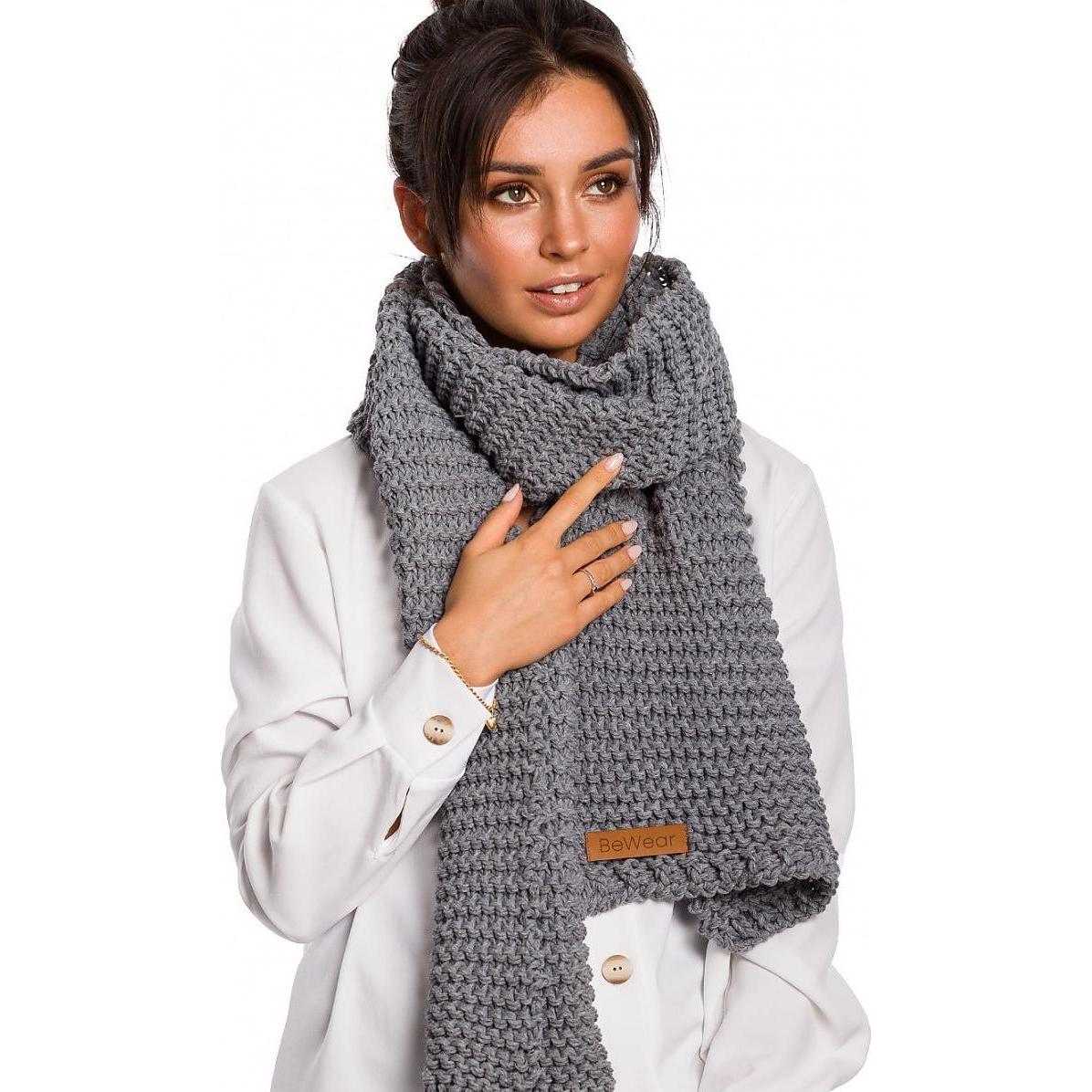 BE Knit, Schal, Schal, Grau