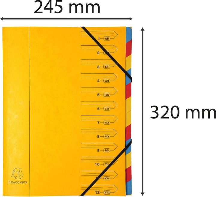 Produktbild Exacompta Geheftete Ordnungsmappen (A4, 1 x)
