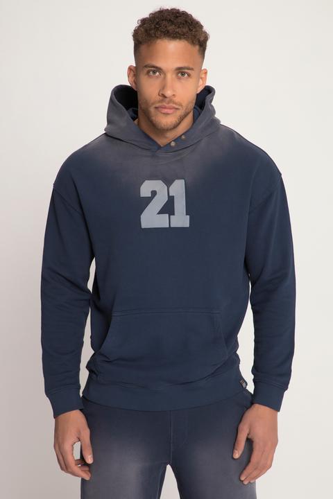 Image du produit Sthuge Hoodie mit Vintage Look, Oversized, Brustprint, Kapuze, Langarm (4XL)