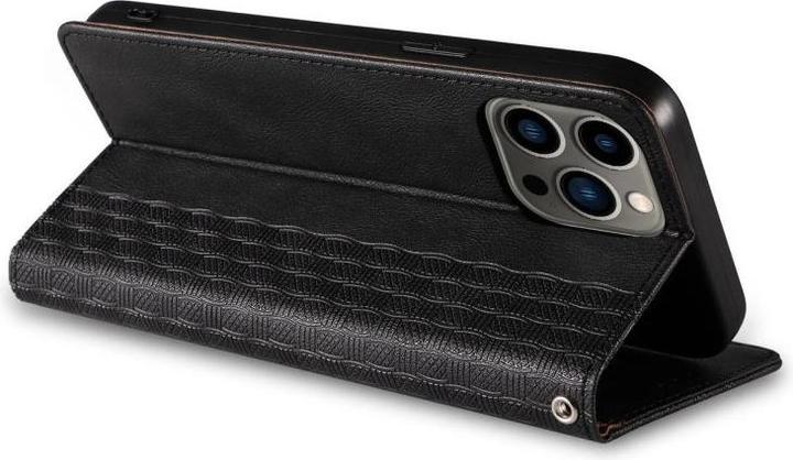 Produktbild Hurtel Magnet Strap Case Case for iPhone 14 Pro Max Flip Wallet Mini Lanyard Stand Black (Apple iPhone 14 Pro Max)