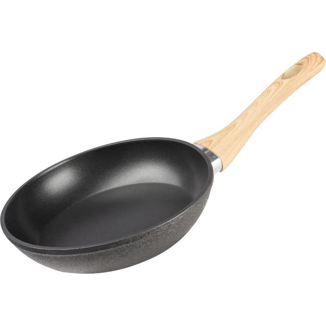 Lamart Natur LT1242 – Aluminum frying pan diameter 20 cm, Padella + Pentola, Nero
