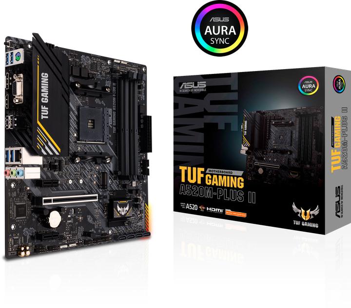 Image du produit ASUS TUF GAMING A520M-PLUS II (AM4, AMD A520, mATX)