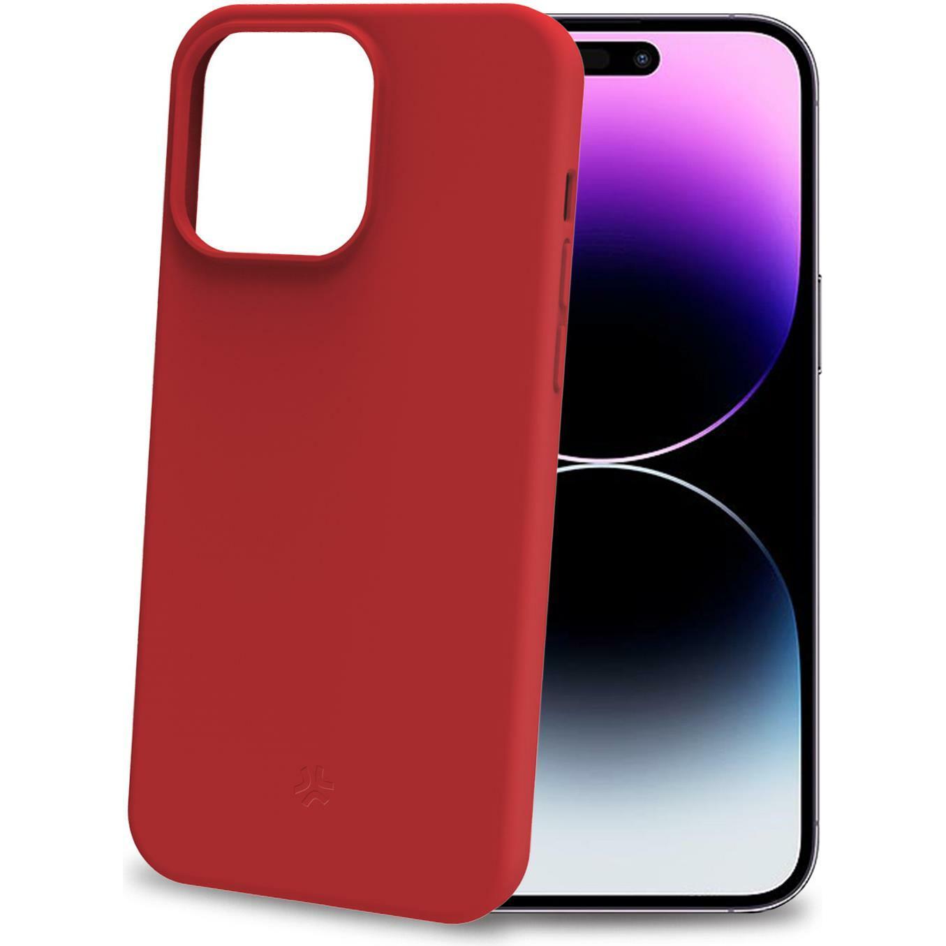 Celly Rosso Cromo Iphone 15 Pro Max Rd (Apple Iphone 15 Pro Max), Cover Smartphone,