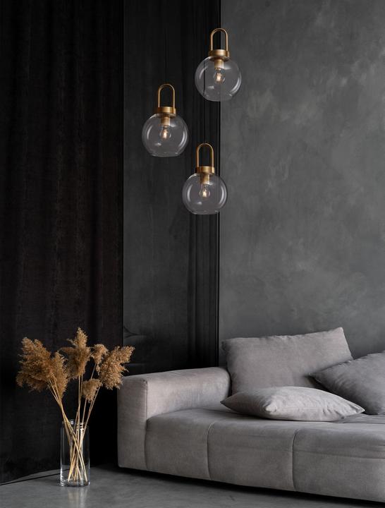 Actual product image Nova Luce IRVINE pendant light E27 triple gold 150x30cm dimmable 9241190