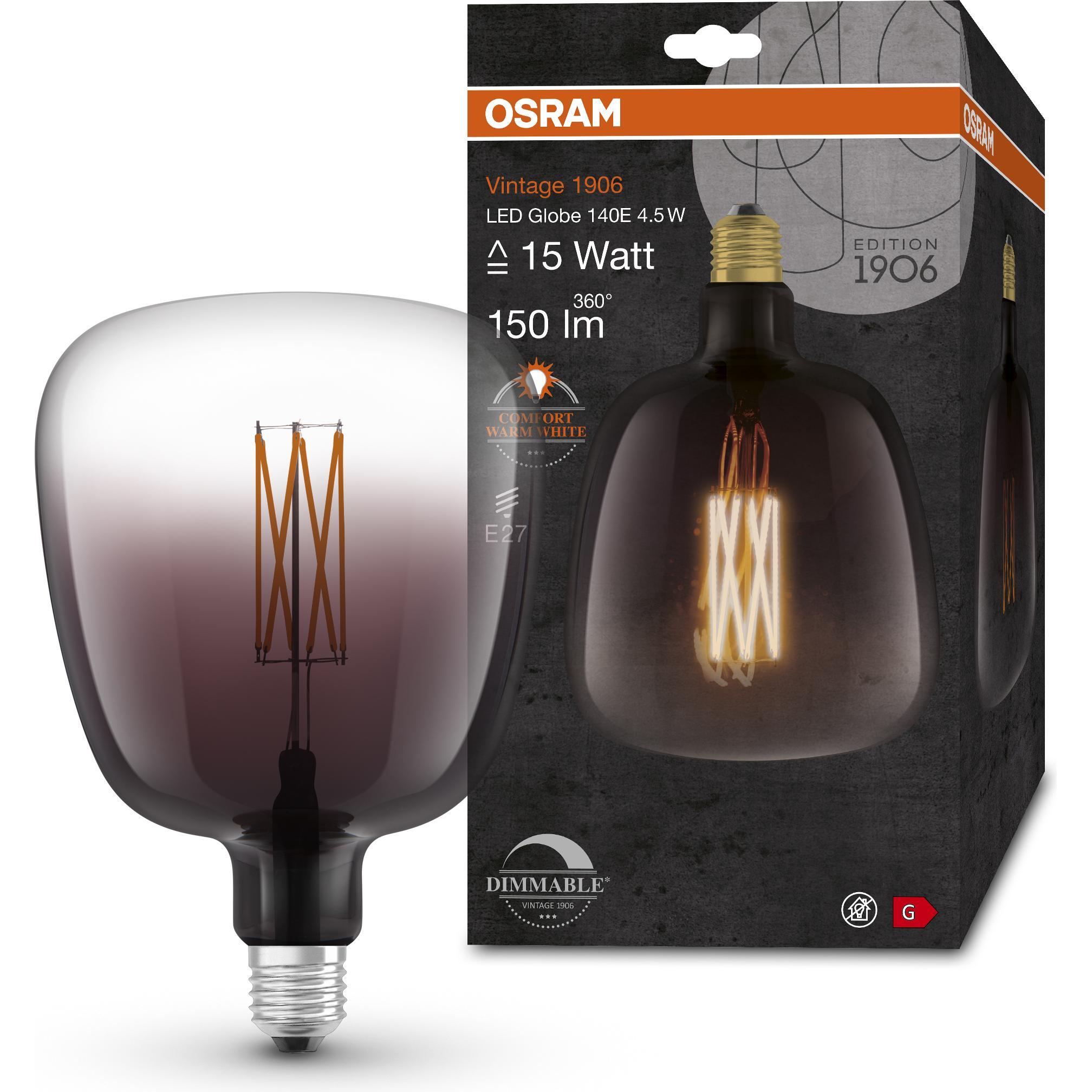 Osram, Leuchtmittel, Vintage 1906 Led Big Special Shapes (E27, 4.50 W, 150 lm, 1 x, G)