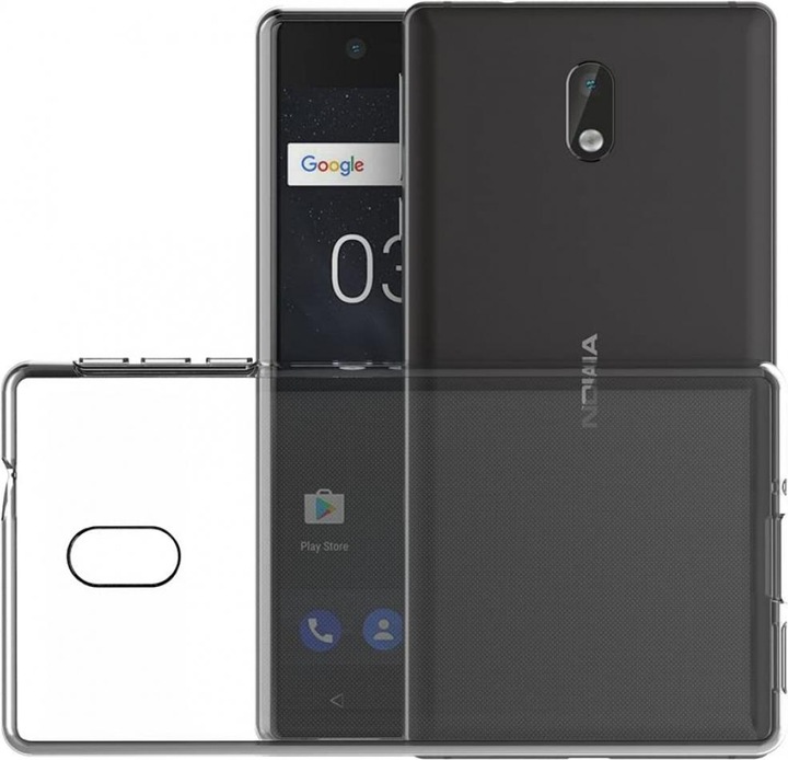 Immagine prodotto Screenguard Nokia 3 Custodia flessibile in TPU trasparente (Nokia 3)