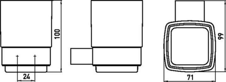 Actual product image Emco Cup holder Loft chrome 052000100