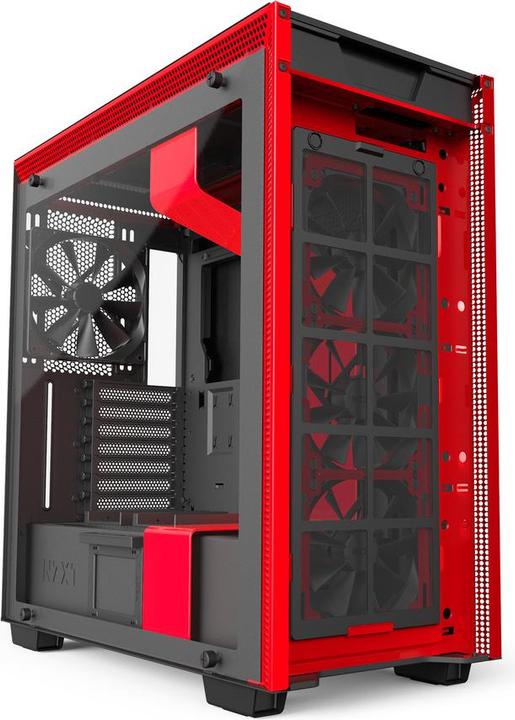 Actual product image NZXT H700i - Red (ATX, mATX, Mini-ITX, E-ATX)