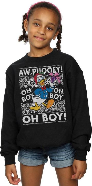 Produktbild Disney Donald Duck Christmas Fair Isle Sweatshirt Mädchen (116)