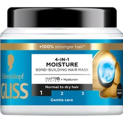 Schwarzkopf Donna Maschera, Gliss Trt Aqua Revive Maschera Rinforzante Per Capelli 4In1 Idratazione 400Ml (400 Ml)