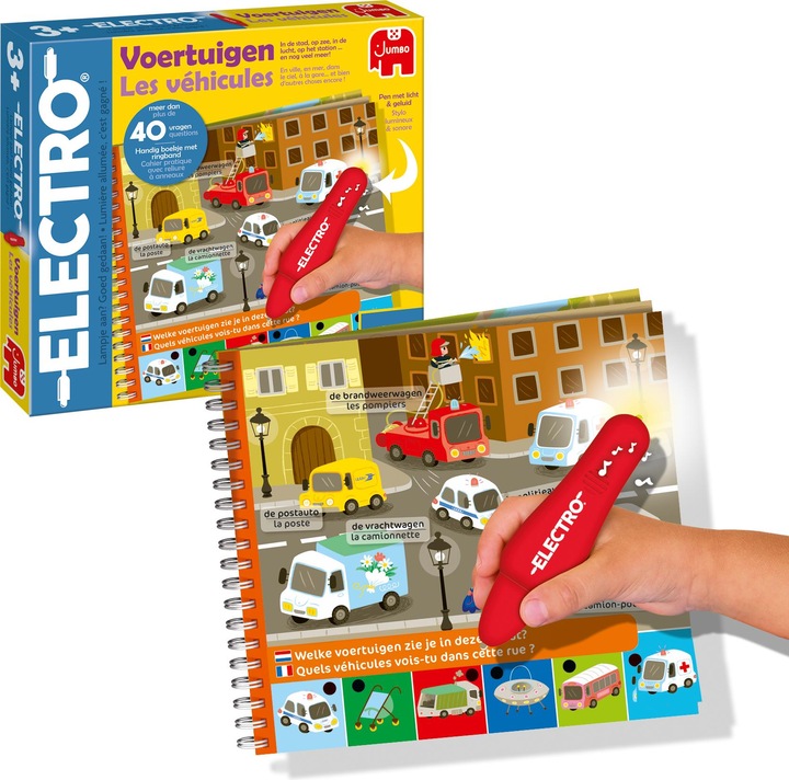 Actual product image Jumbo Electro Wonderpen Mini Fahrzeuge (French, German)