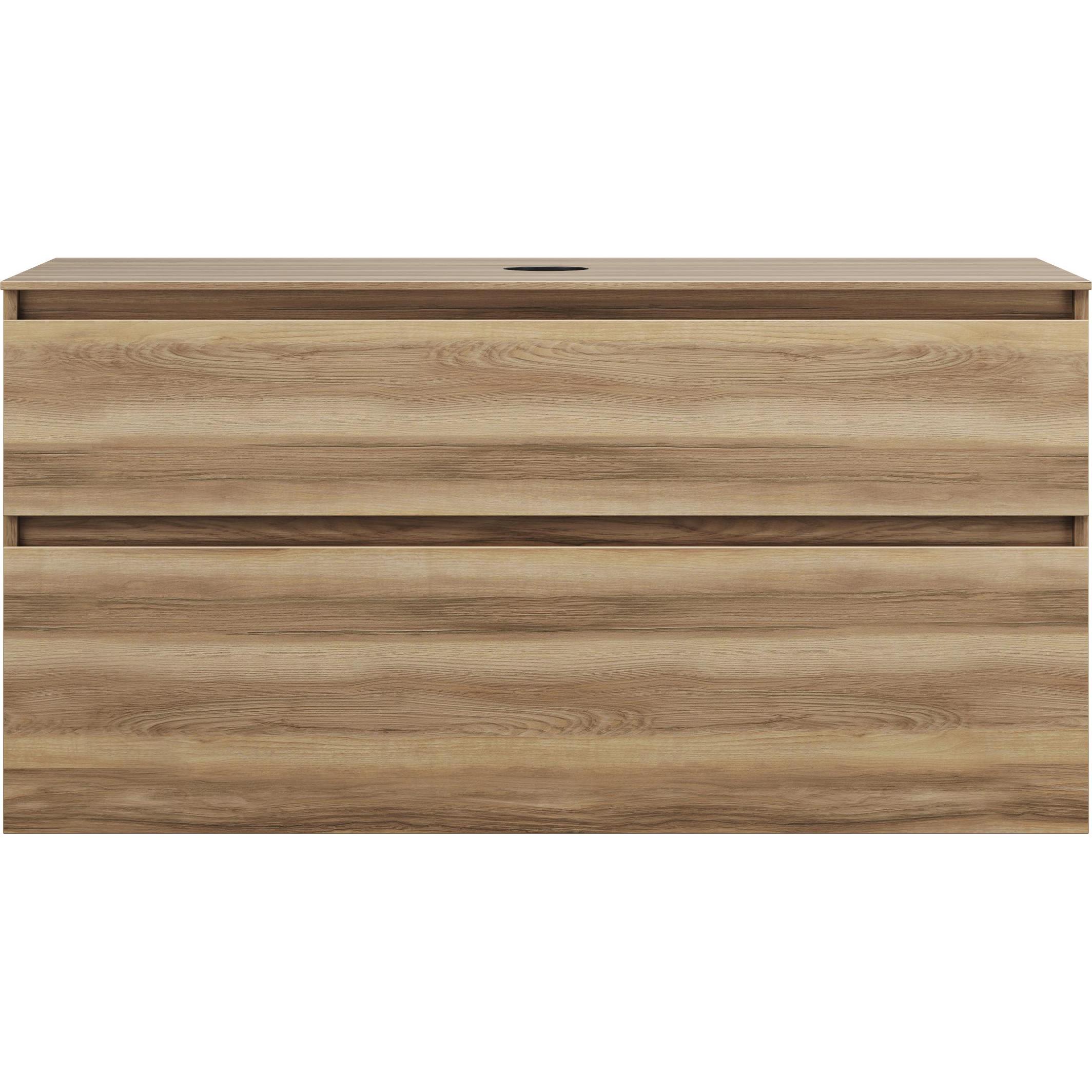 burgbad, Waschtischkonsole, Lin20 Waschtischunterschrank inklusive Konsolenplatte, 2 Auszüge, Tiefe 487mm, 1202x487x661