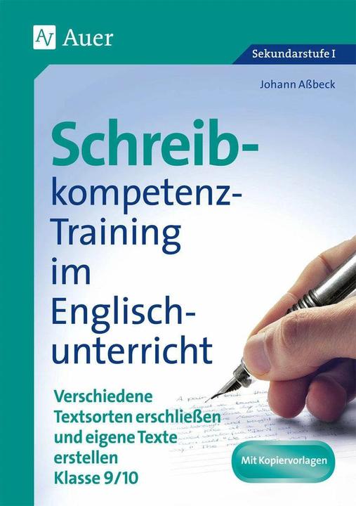 Produktbild Schreibkompetenz-Training in Englisch 9/10 (Deutsch, Johann Assbeck, 2022)